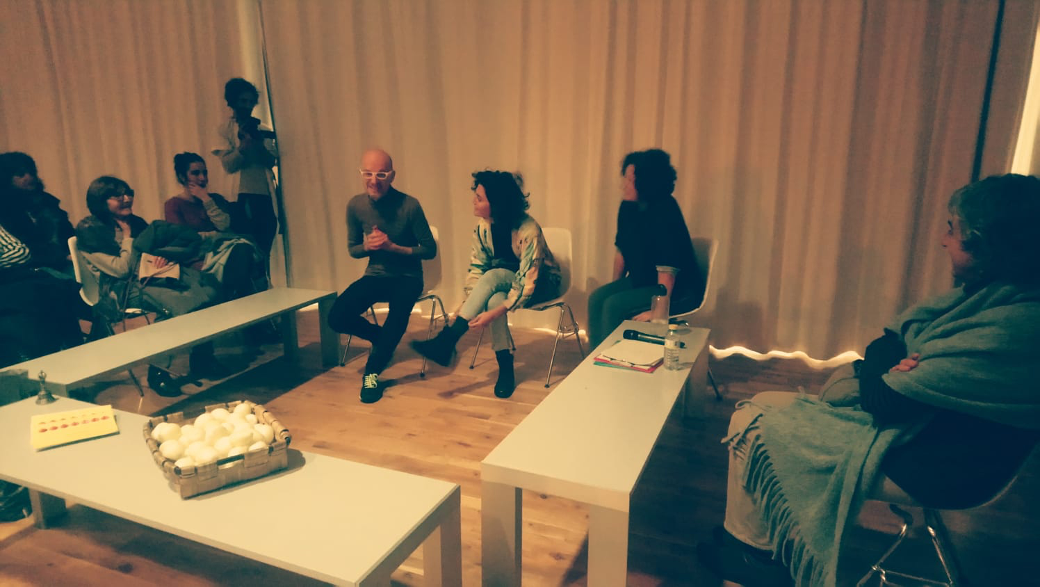 Peregrinaje en Centro Huarte, Navarra. Como muestra final de la residencia OB-SKENA 2018.